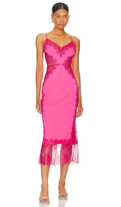 Nbd Lilia Midi Dress In Pink