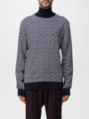 Balmain Monogram-intarsia Roll-neck Jumper In White