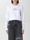 Diesel Cropped Sweatshirt With Cut-out Logo
