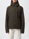 Barbour Hooded Button-down Jacket In Green