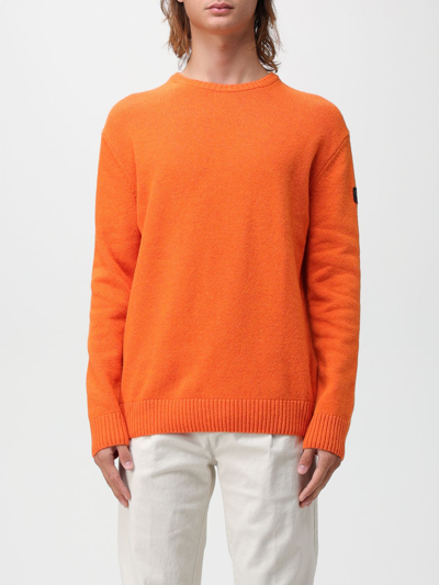Paul & Shark Wool-blend Crew-neck Sweater In Orange