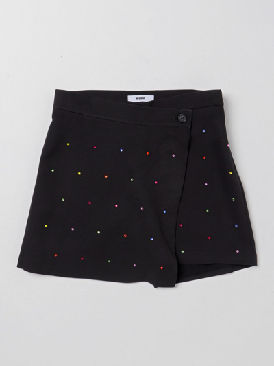 Msgm Short  Kids Kids Color Black