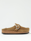 Birkenstock Buckley Suede Mules In Brown