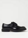 Doucal's Almond-toe Leather Derby Shoes In Black