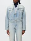 Kenzo Faded-effect Cropped Denim Jacket In Denim