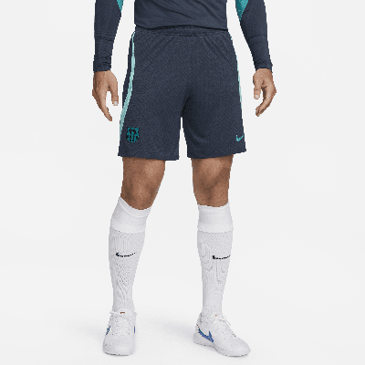 Nike Fc Barcelona Strike Third  Men's Dri-fit Knit Soccer Shorts In Blue