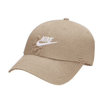 Nike Unisex Club Unstructured Futura Wash Cap In Brown