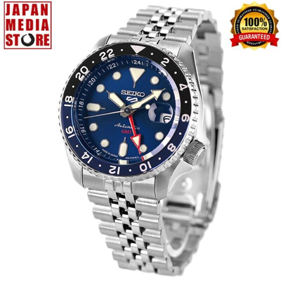 Pre-owned Seiko 5 Sports Sbsc003 Skx Sports Style Gmt Automatic Men Watch Made In Japan