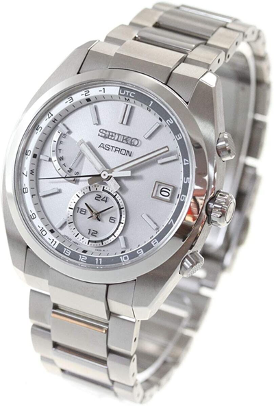 Pre-owned Seiko Men`s Watch Astron Sbxy009 Titanium World Time Radio Solar
