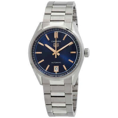 Pre-owned Tag Heuer Carrera Gmt Automatic Blue Dial Unisex Watch Wbn2311.ba0001