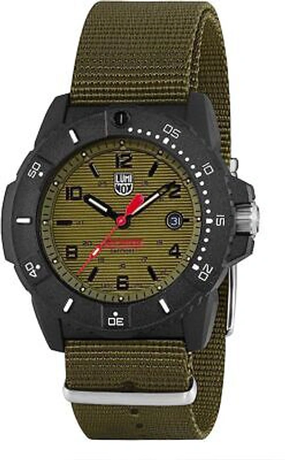 Pre-owned Luminox Navy Seal Men's Xs.3617.set Green Dial Watch Msrp $645