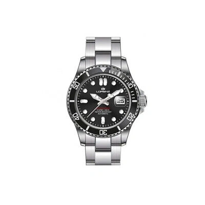 Pre-owned Lorenz Automatic Mens Wristwatch  21065aa Stainless Steel Black