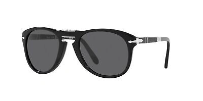 Pre-owned Persol Steve Mcqueen Limited 0714sm Black/grey Folding 54/21/140 Unisex Sunglass In Gray