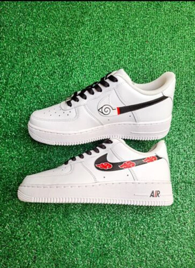 Pre-owned Nike ?  Air Force 1 07 White Naruto Anime Custom /girls Gs Women Men Af1 Unisex