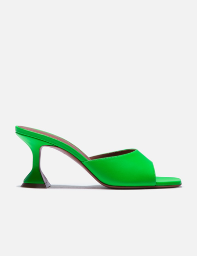 Amina Muaddi Lupita Slippers 70 In Green