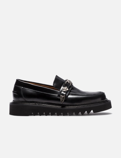 Toga Virilis Chunky Leather Loafers In Black