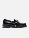 Toga Stud Embellished Mid-heel Loafers In Black