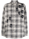 HACULLA SAFETY PLAID-PATTERN TWEED SHIRT