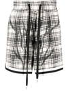 HACULLA PLAID-PATTERN TWEED SHORTS