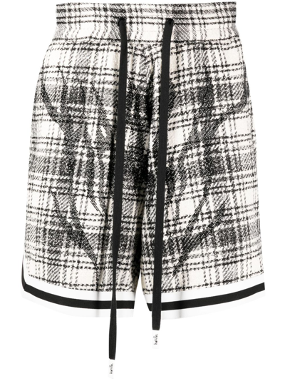 Haculla Plaid-pattern Tweed Shorts In Black