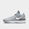 Nike Zoom Lebron Nxxt Gen Basketball Shoes Size 11.0 Suede In Wolf Grey/white/iron Grey/black