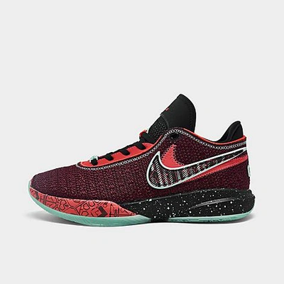 Nike Big Kids' Lebron 20 Se Basketball Shoes In Night Maroon/multicolor/black
