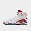 Nike Jordan Big Kids' Jordan Jumpman Mvp Basketball Shoes In White/cardinal Red/vivid Orange/black