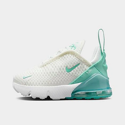 Nike Babies'  Kids' Toddler Air Max 270 Casual Shoes In Summit White/jade Ice/white/emerald Rise