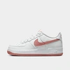 Nike Big Kids' Air Force 1 Low Casual Shoes In Summit White/red Stardust/white