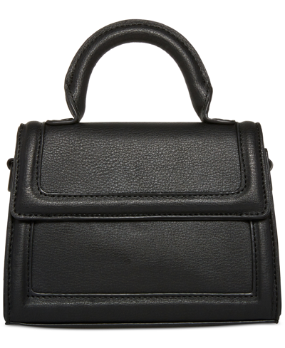 Madden Girl Erin Small Top Handle Bag In Black