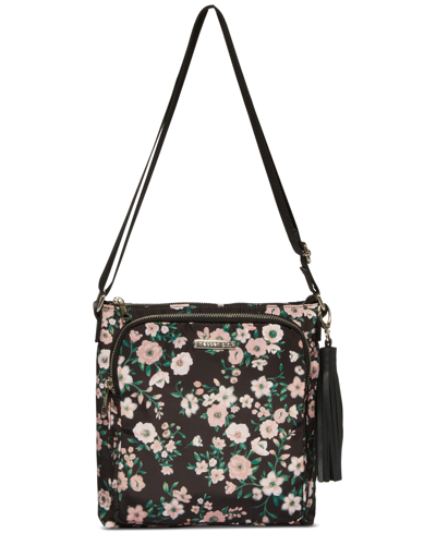 Madden Girl Dizz Small North South Crossbody In Black Floral