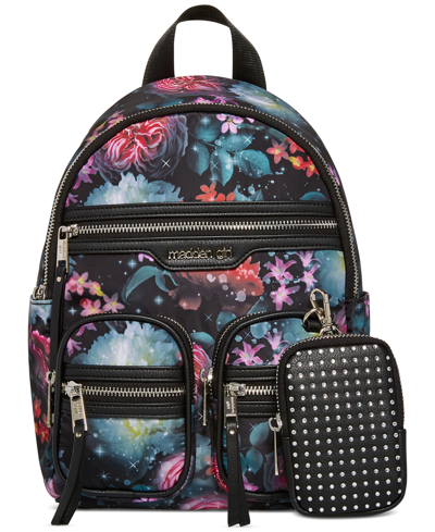 Madden Girl Isis Small Backpack In Black Floral