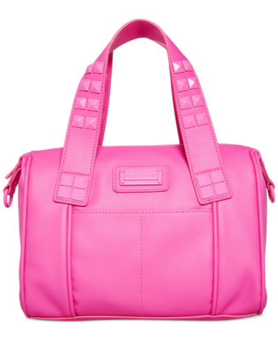 Madden Girl Gabby Small Bowler With Studs In Fuchsia