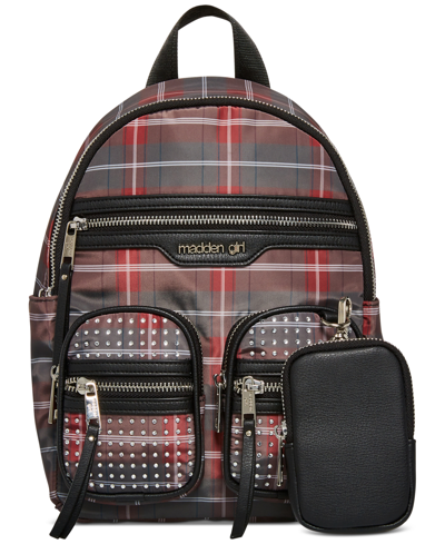 Madden Girl Isis Small Rhinestones Backpack In Multi Plaid