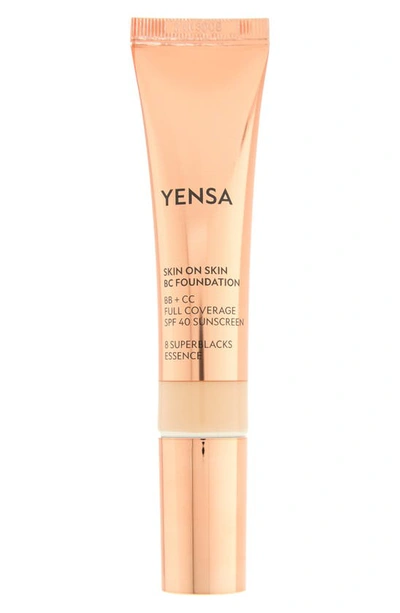 Yensa Skin On Skin Bc Foundation Bb + Cc Full Coverage Foundation Spf 40, 1 oz In Light Medium
