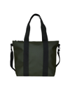 Rains Mini Faux Leather Tote Bag In Green