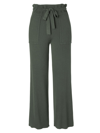 Splendid Women's Georgie Rib-knit Pants In Vintage Olive Brown