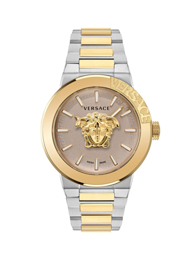 VERSACE MEN'S MEDUSA INFINITE STAINLESS STEEL BRACELET WATCH/47MM