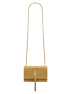 Saint Laurent Women's Kate Small With Tassel In Satin In Gold