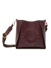 Stella Mccartney Women's Mini Studded Logo Grainy Crossbody Bag In Plum