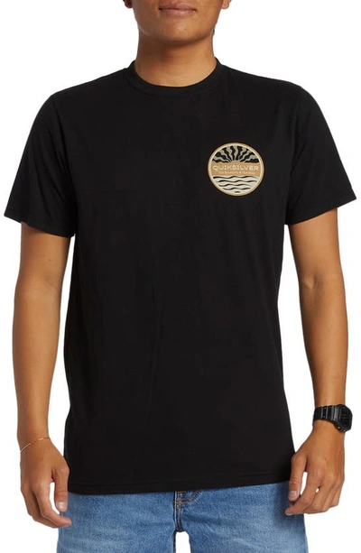 Quiksilver Sea Brigade Graphic T-shirt In Black