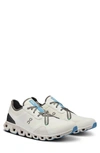 On Cloud X 3 Ad Running Shoe In Undyed White/ Niagara