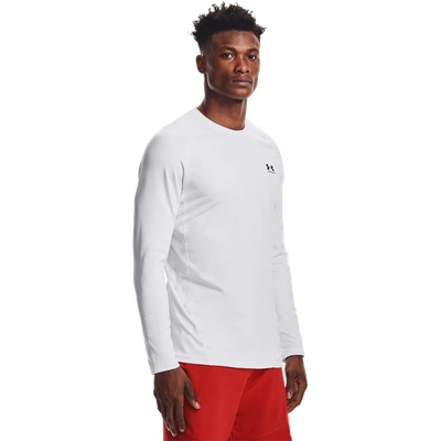 Under Armour Mens  Cg Armour Fitted Crew In White/black