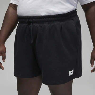 Jordan Womens  Flight Fleece Shorts In Black/white