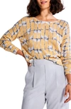Nic + Zoe Shape Shift Cotton Blend Sweater In Yellow