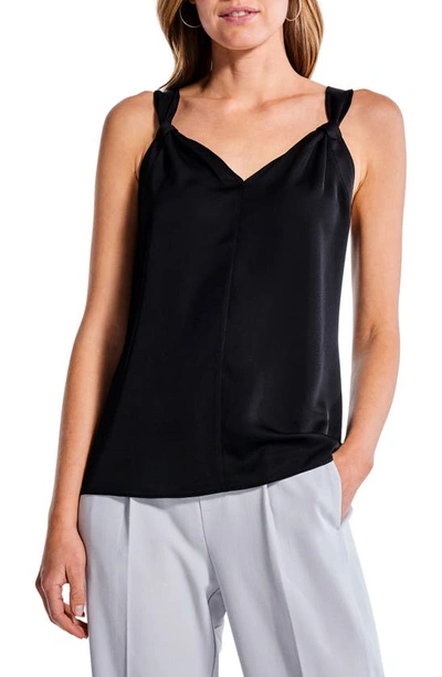 Nic + Zoe Women's Boxy V-neck Tank In Black Onyx