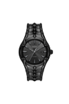 Diesel Men's Vert Quartz Three Hand Date Black Stainless Steel Watch 44mm In Nero