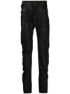 JULIUS SEAMED SKINNY COTTON TROUSERS