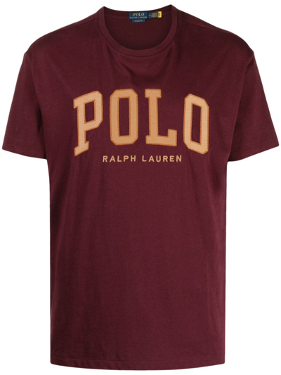Polo Ralph Lauren Cotton Logo T-shirt In Harvard Wine