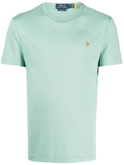Polo Ralph Lauren Polo Pony-embroidered Cotton T-shirt In 绿色